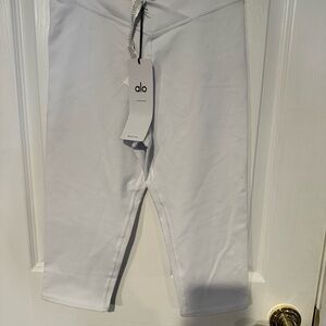 ALO Yoga White Girls' High-Rise Active Leggings